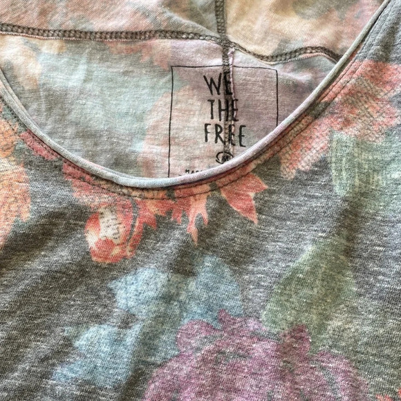 Free People We The Free Gardenia Floral High Low romantic size medium - Picture 3 of 9